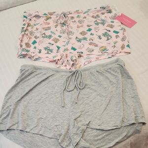 Isaac Mizrahi Pajama Shorts 2 PCS L